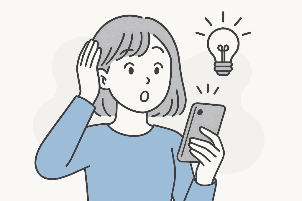 誤投稿をして気がついた様子